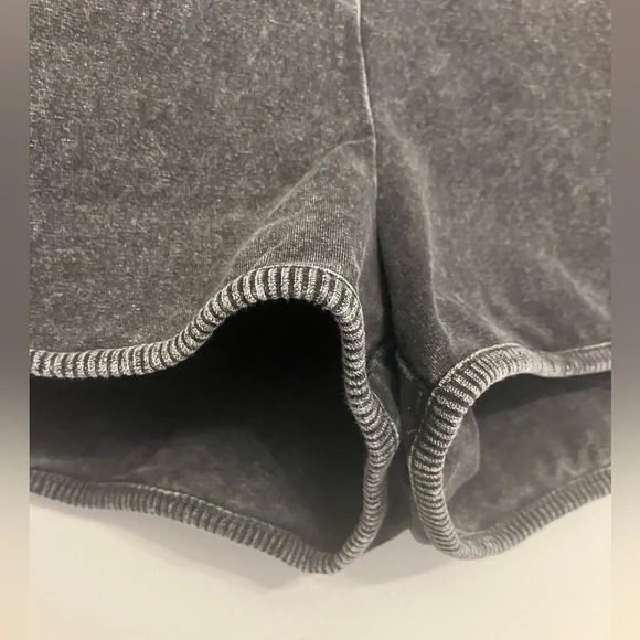 Free people movement  athletic stretch shorts rolled waist grey dip-dye Large - Picture 3 of 8